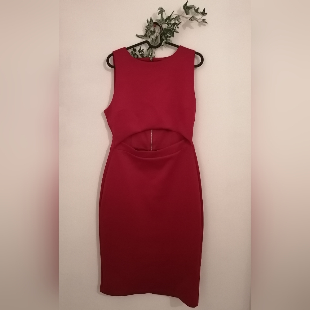 Open Red Dress